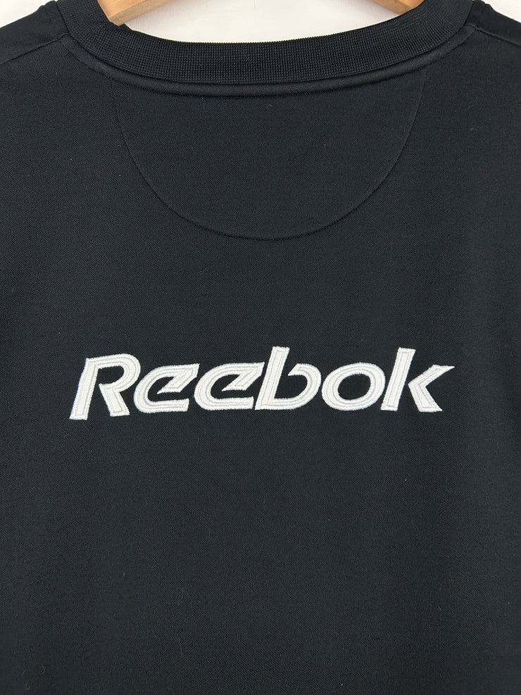 Vintage Reebok Liverpool Carlsberg Embroidered Black Crewneck
