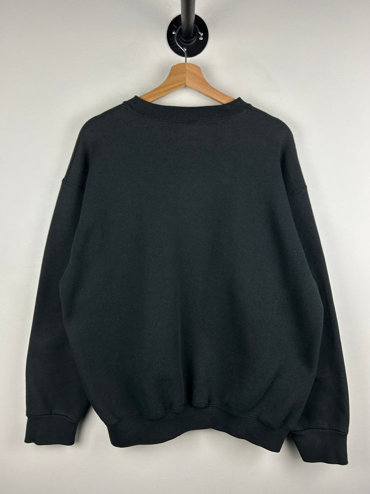 Vintage 90s NFL Trench Los Angeles Raiders Black Crewneck