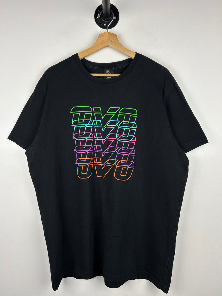OVO Multi Colour Spellout Black Tee