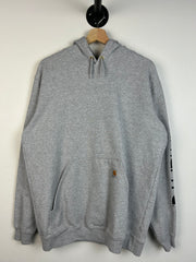 Vintage Carhartt Spellout Grey Hoodie