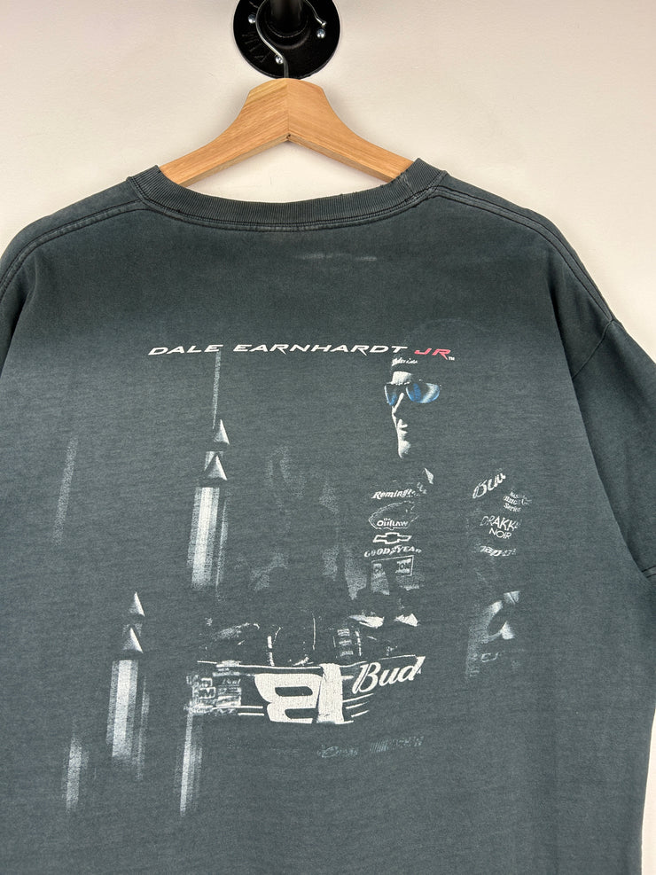 Vintage Nascar Chase Dale Jr. Budweiser Faded Black Tee