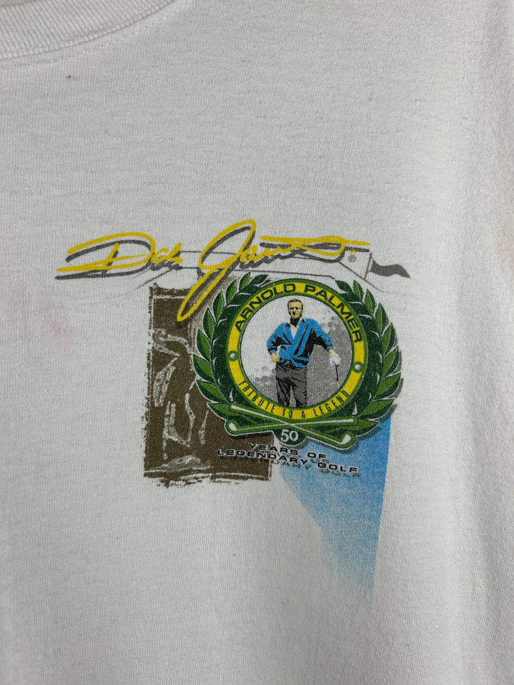 Vintage Nascar Chase Golf Dale Jarrett Arnold Palmer White Tee