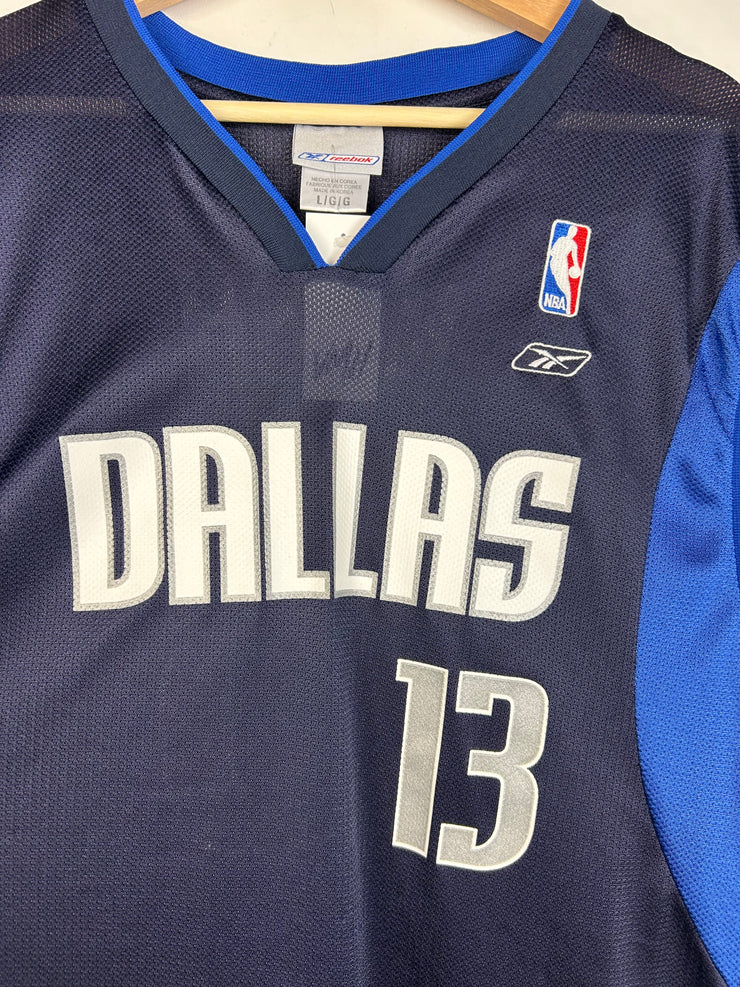 Vintage Y2K Reebok Dallas Mavericks Nash Navy Basketball Jersey