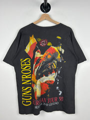 Vintage 90s Guns N' Roses European Tour Black Tee