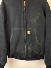 Vintage Carhartt Active Black Hooded Jacket J140 BLK