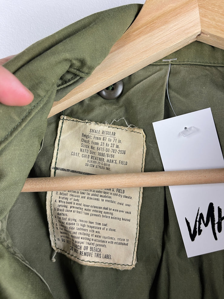 Vintage 60s US Military Field Coat OG 107 Jacket
