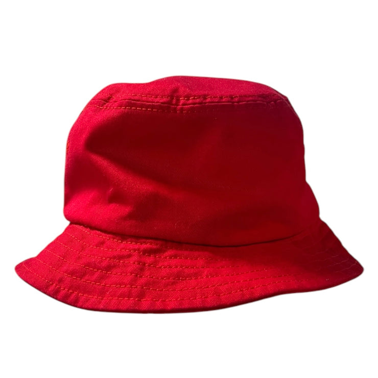 Stussy Script Red Bucket Hat