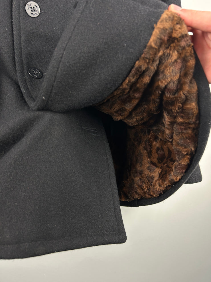 Supreme X Schott FW15 Black Peacoat