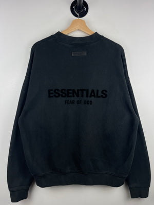 Fear Of God Essentials Stretch Limo Black Crewneck
