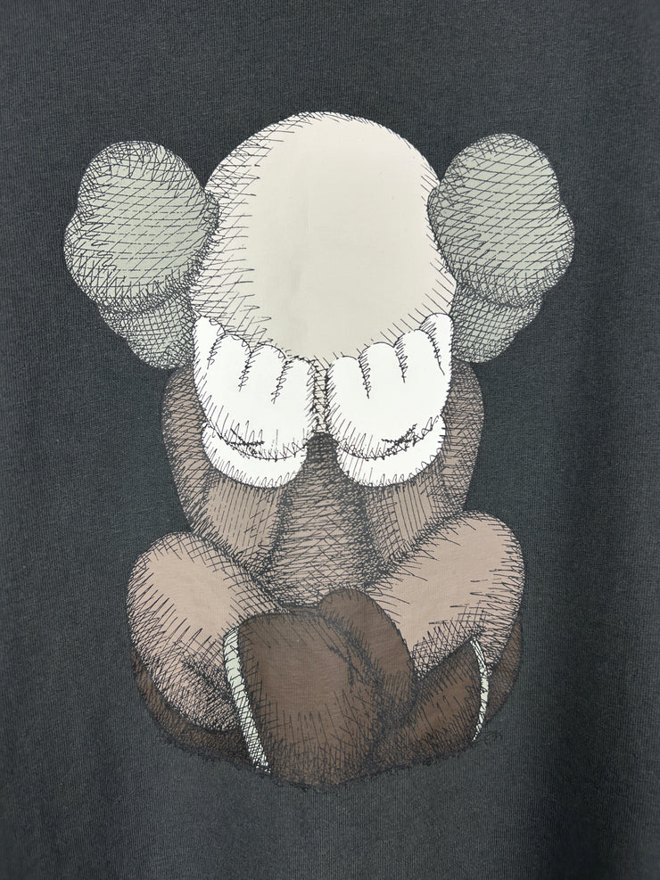 Kaws Tokyo First Dark Grey Tee