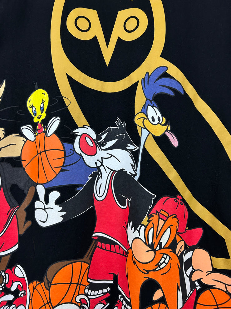 OVO Toronto Raptors Looney Tunes Owl Black Tee