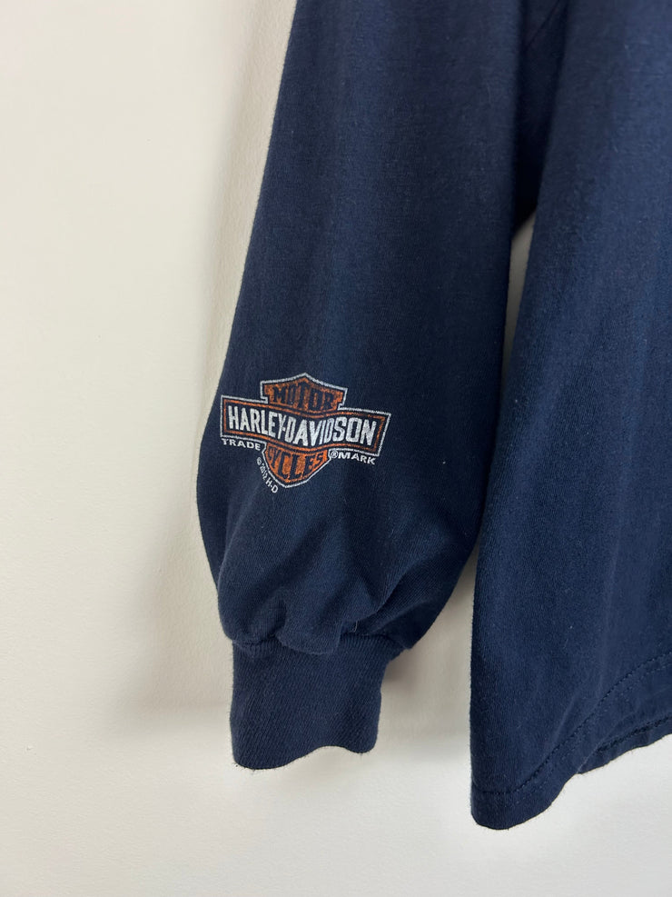 Vintage Harley Davidson Seoul Navy Long Sleeve