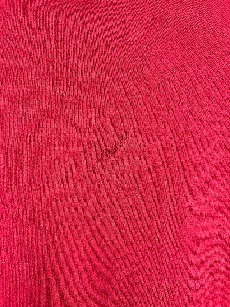 Vintage 90s Russell Athletic Blank Red Crewneck