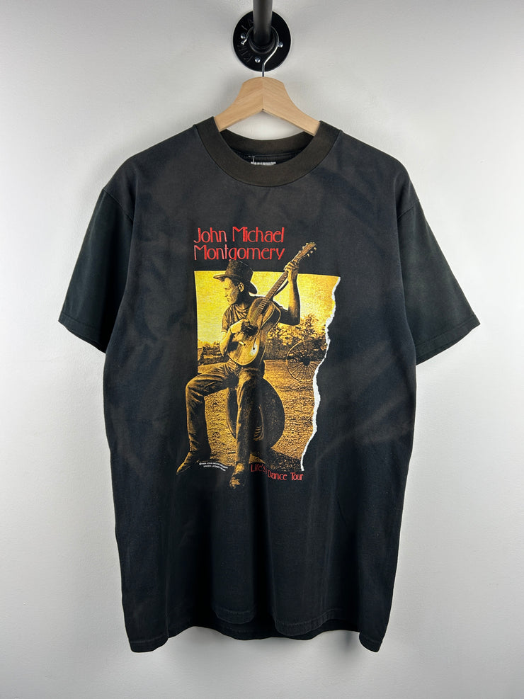 Vintage 90s John Michael Montgomery Lifes A Dance Tour Black Tee