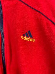 Vintage 90s Adidas 3 Stripe Navy & Red Reversible Windbreaker