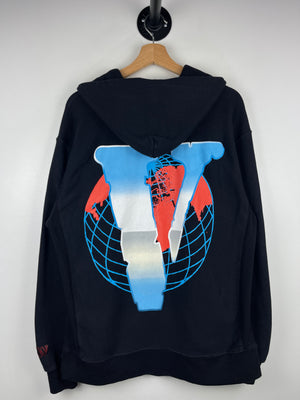 Vlone X Juice Wrld FW19 Chrome Logo Black Hoodie