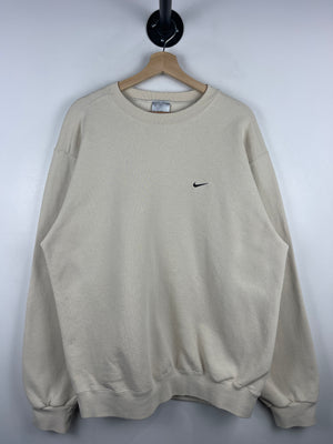 Vintage Nike Mini Swoosh Cream Crewneck