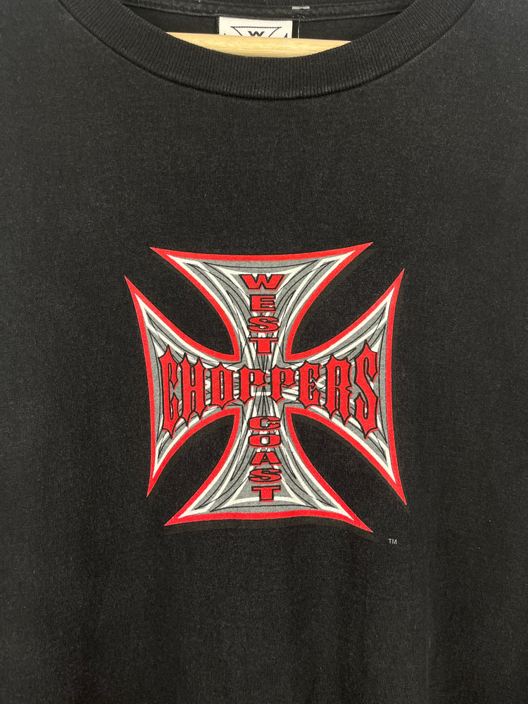 Vintage West Coast Choppers Choppers Devil Black & Red Long Sleeve
