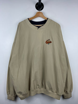 Vintage 90s MLB Baltimore Orioles Beige Pullover Windbreaker