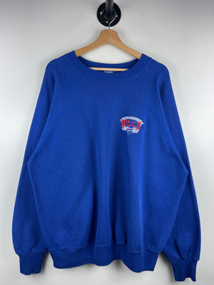 Vintage 90s NFL Buffalo Bills Embroidered Blue Crewneck
