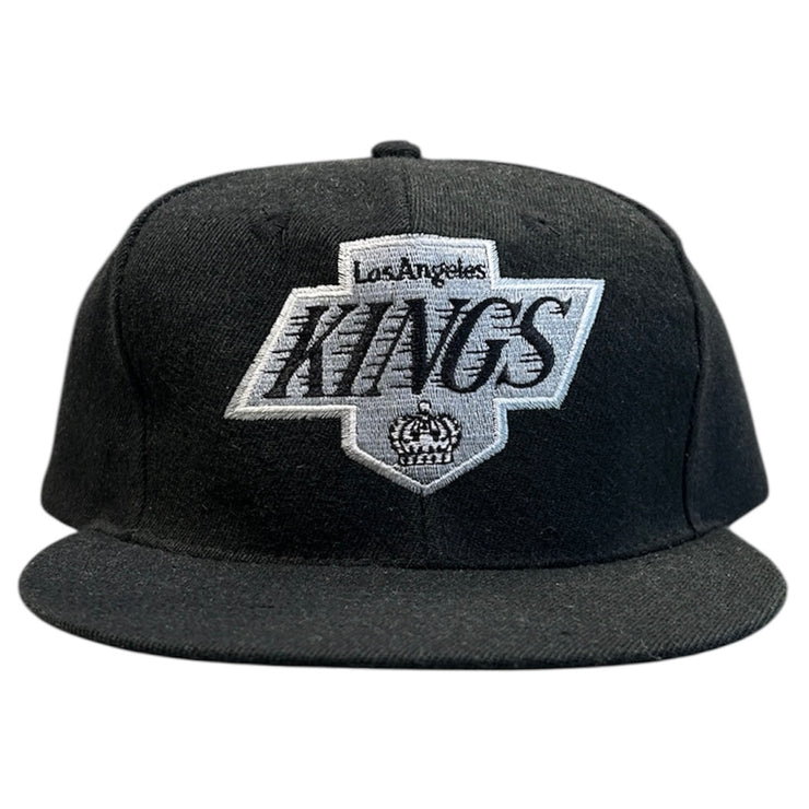Vintage 90s NHL Annco Los Angeles Kings Plain Logo Spellout Wool Snapback Hat