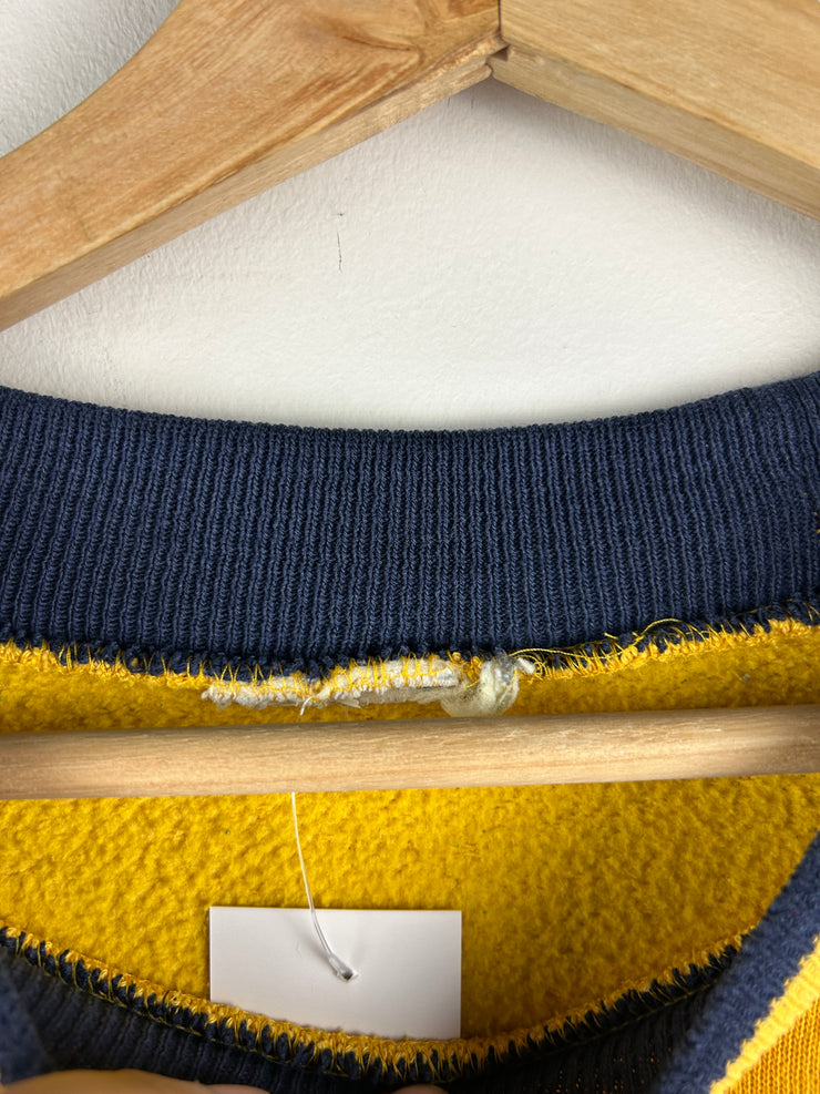 Vintage 90s Nutmeg University Of Notre Dame Colour Blocked Crewneck