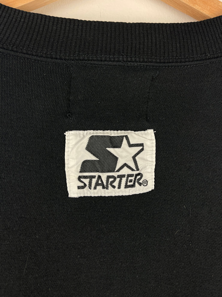 Vintage 90s NHL Starter Pittsburgh Penguins Embroidered Black Crewneck