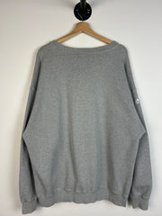 Vintage Y2K Adidas Sleeve Logo Grey Crewneck