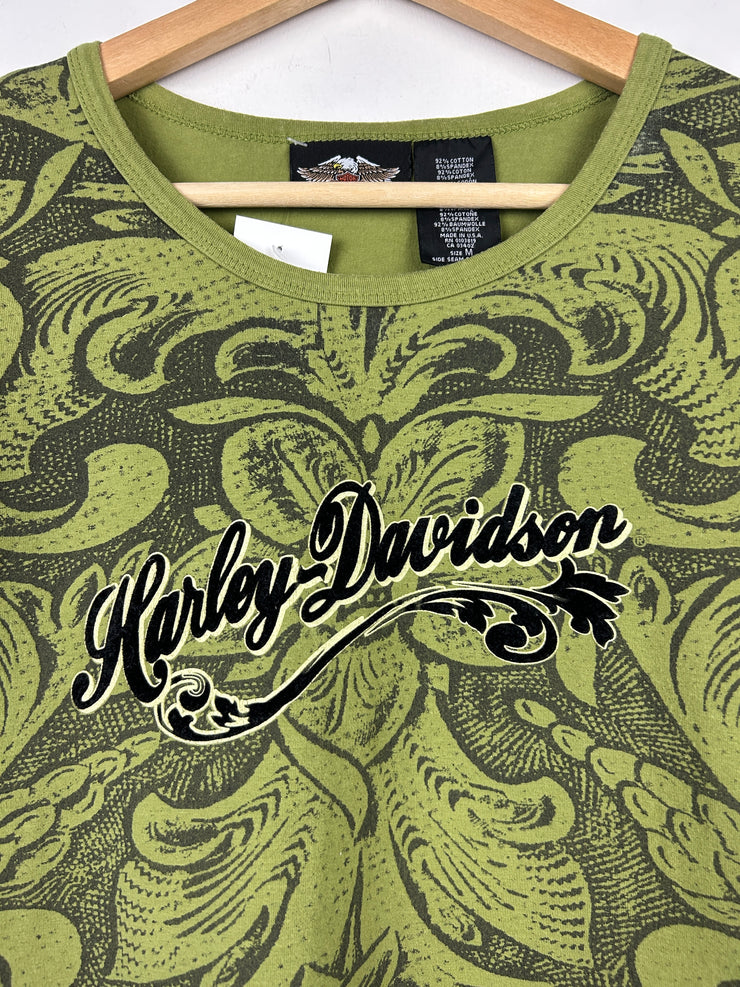 Vintage Harley Davidson Green Women’s Long Sleeve