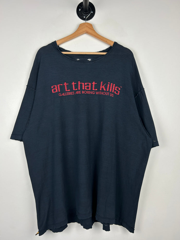 Gallery Dept. Art That Kills Reversible French Logo Faded Black Tee