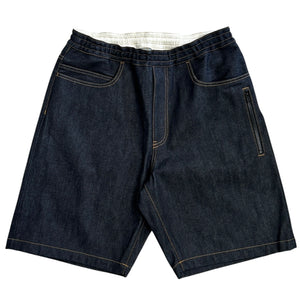 Undercover Straight Leg Indigo Blue Denim Shorts