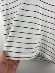 Vintage Adidas Golf White Striped Women’s Polo Shirt