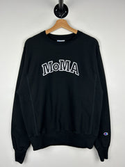 MoMa Champion Reverse Weave Black Crewneck