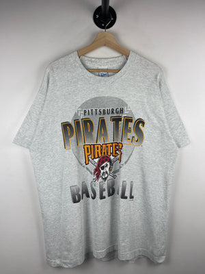 Vintage 90s MLB Salem Pittsburgh Pirates Baseball Grey Tee