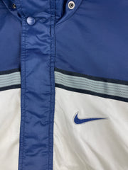 Vintage 90s Nike Swoosh Navy & White Bomber Jacket