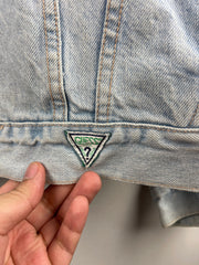 Vintage 90s Guess Light Wash Blue Denim Jacket