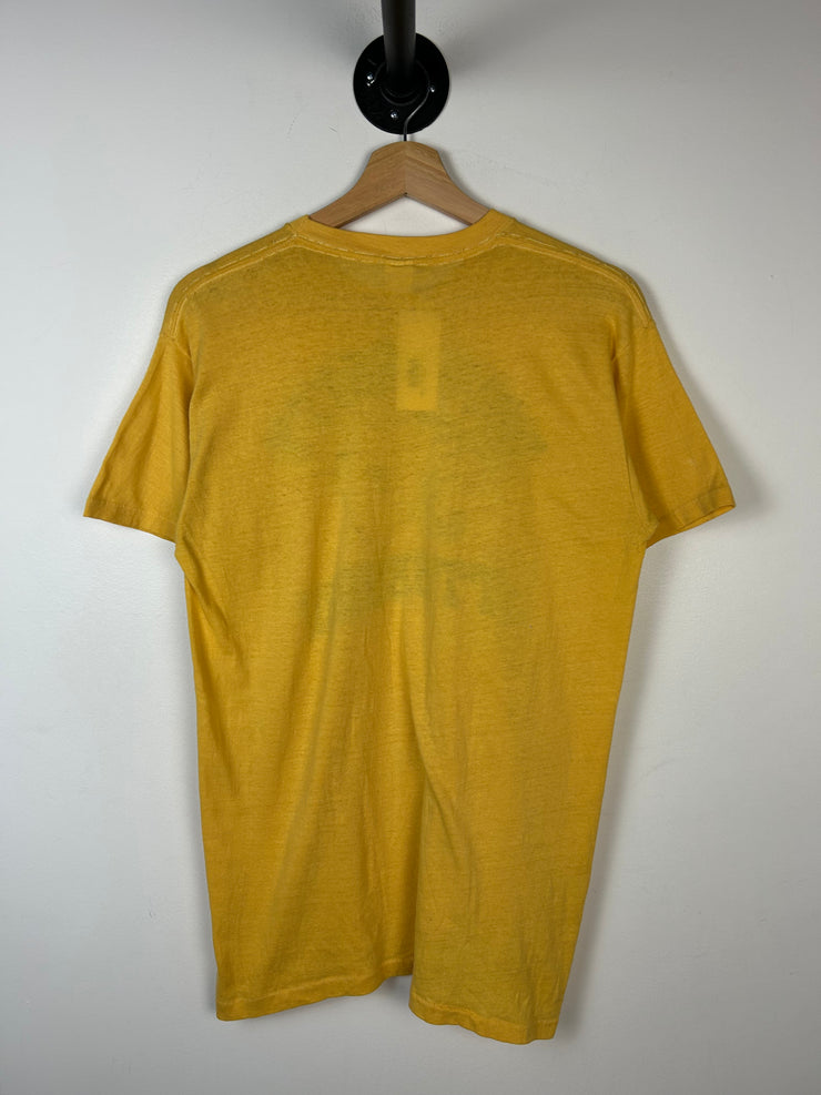 Vintage 80s University Of Pittsburgh Yellow Tee