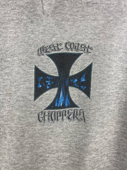 Vintage West Coast Choppers Choppers For Life Grey Hoodie