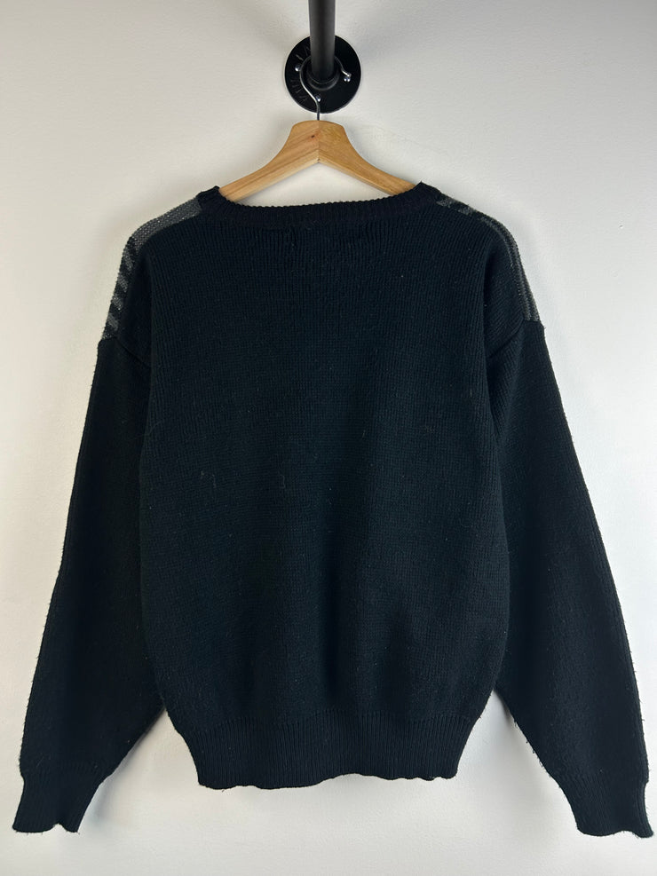 Vintage Y2K Chauvin Homme Black Knit Sweater