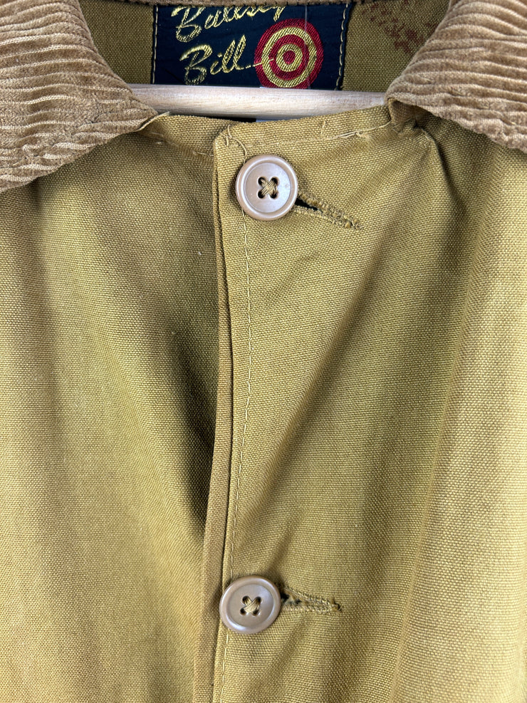 Vintage 50s Bullseye Bill Water Repellent True Vintage Brown Canvas Hunting Jacket