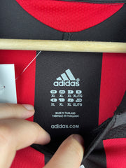 Vintage 2006 Adidas AC Milan Kaka Home Long Sleeve Soccer Jersey