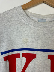 Vintage 90s The Game University Of Kansas Grey Tee