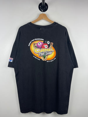 Vintage 90s Camel Smokes Pool League Black Tee