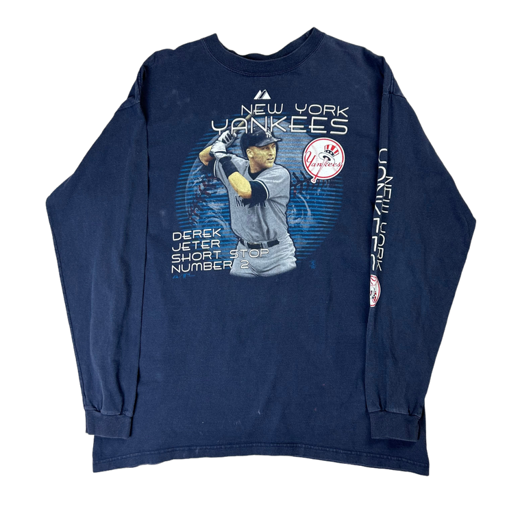 Vintage 2005 New York Yankees Derek Jeter Navy Long Sleeve