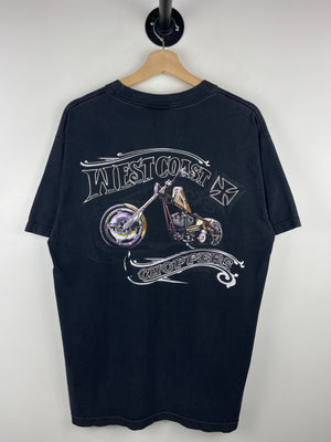 Vintage West Coast Choppers Motorcycle Black Tee