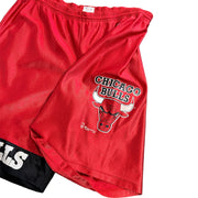 Vintage 90's Champion Chicago Bulls Red Shorts