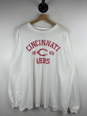 Vintage MLB Cincinnati Reds White Long Sleeve