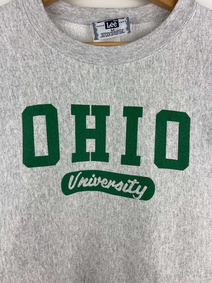 Vintage 90s Lee Ohio University Grey Crewneck