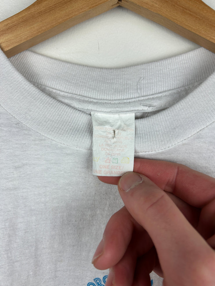 Vintage 90s MLB Ravens Toronto Blue Jays World Series Champions White Tee