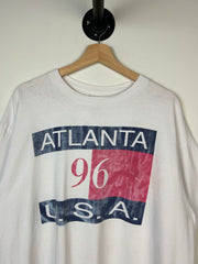 Vintage 90s Atlanta Olympics USA White Tee